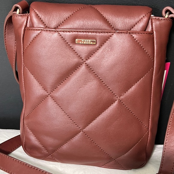 Vince Camuto Leather Quilted Bag in Rich Brown - Picture 2 of 4